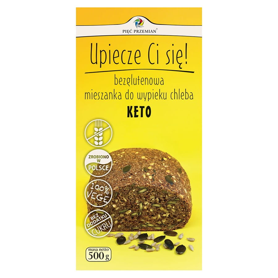 Mélange sans gluten pour la fabrication du pain KETO « Les Cinq Transformations », 500 g DDM: 10-2026