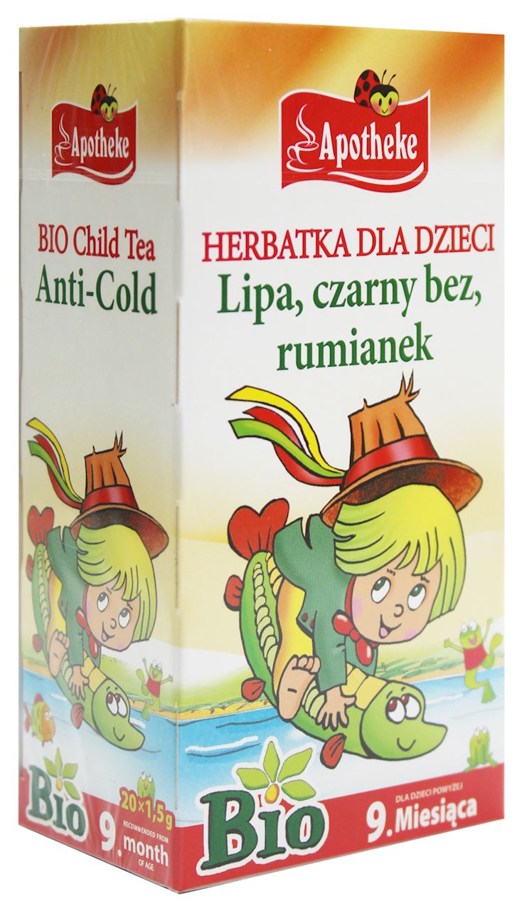 Tisane pour enfant - tilleul noir sans camomille BIO 20 x 15 g - APOTHEKE
