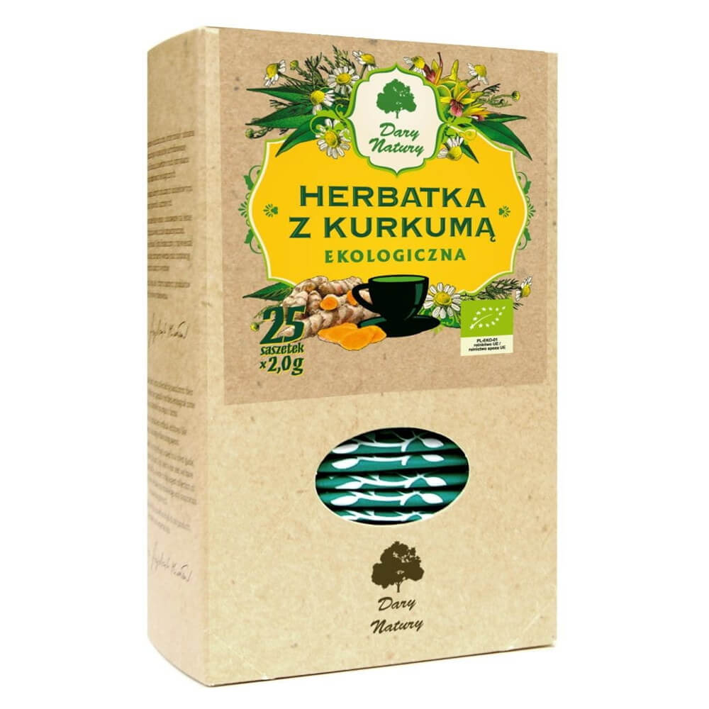 Tisane de curcuma BIO (25 x 2 g) - CADEAUX DE LA NATURE