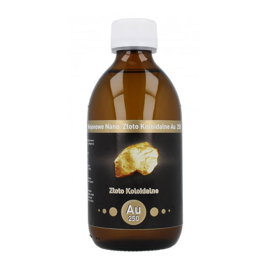 Or colloïdal non ionique nanogold au 250 300 ml VITACOLLOIDS