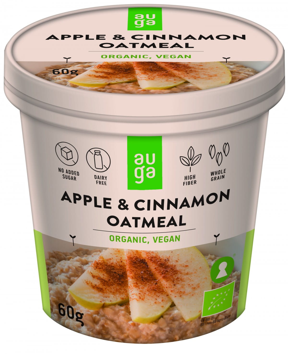 Bouillie de grains entiers aux pommes et à la cannelle BIO 60 g AUGA