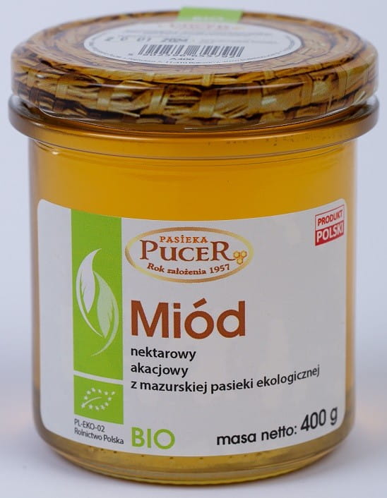 Miel de nectar d'acacia BIO 400 g - PASIEKA PUCER