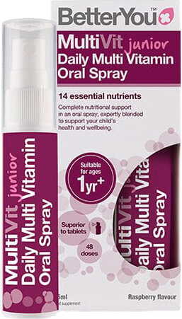 Multivitamine junior en spray multivit junior dail multi vitamine oray spray 48 portions 25ml BETTERYOU