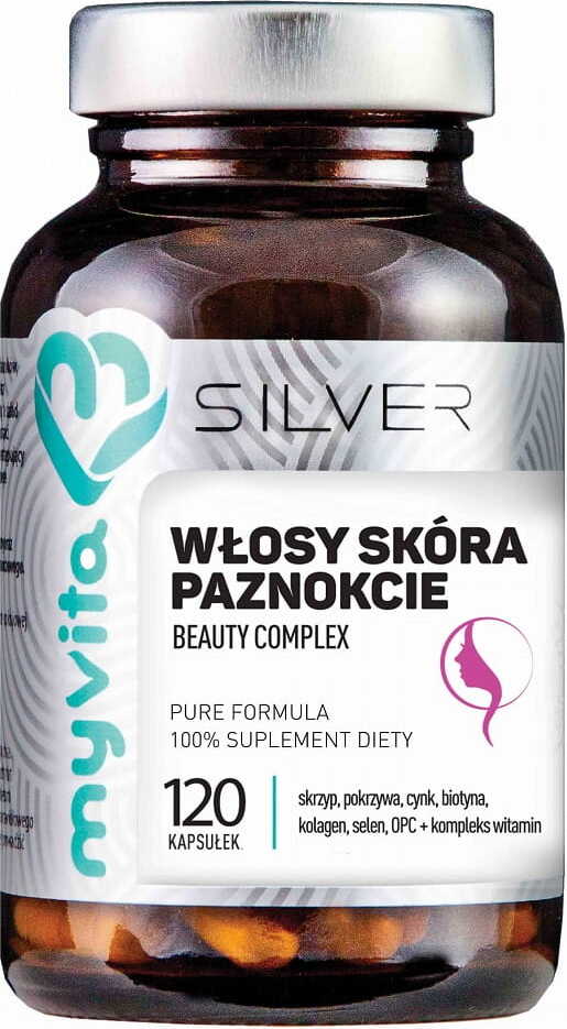 Complexe Beauté Cheveux Peau Ongles 120 gélules MYVITA SILVER PURE