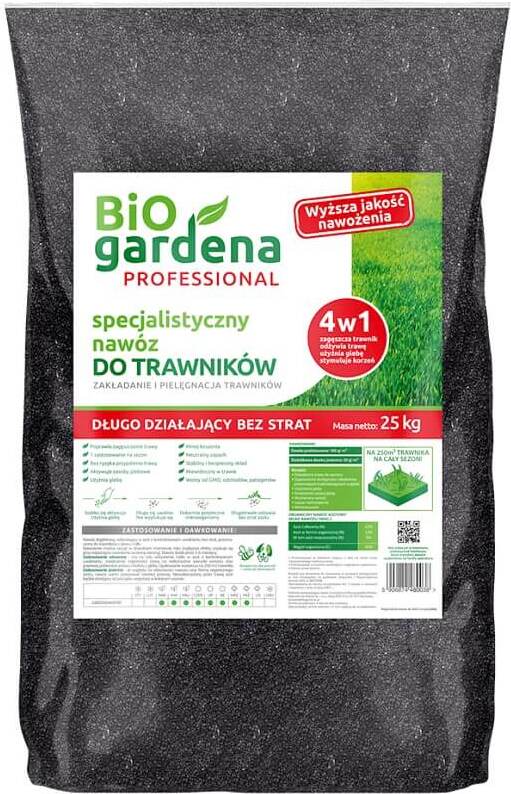 Engrais spécialisé pour pelouses EKO 25 kg - BIO GARDENA