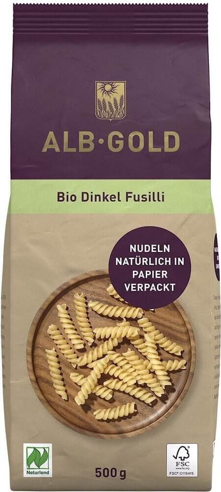 Pâtes spirales (épeautre) BIO 500 g - ALB GOLD