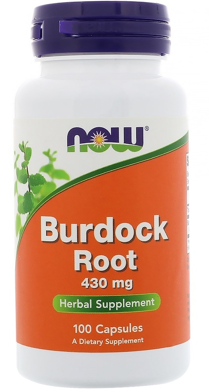 Racine de bardane racine de bardane 430 mg 100 gélules NOW FOODS