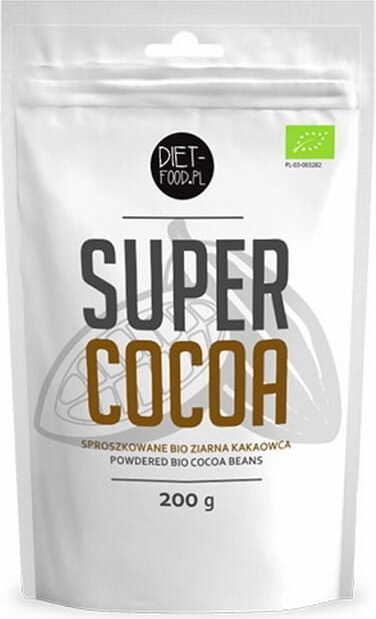 Poudre de fèves de cacao BIO 200 g DIET FOOD