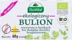 Bouillon de légumes en cubes, sans levure, sans huile de palme, sans gluten BIO 60 g EKOWITAL