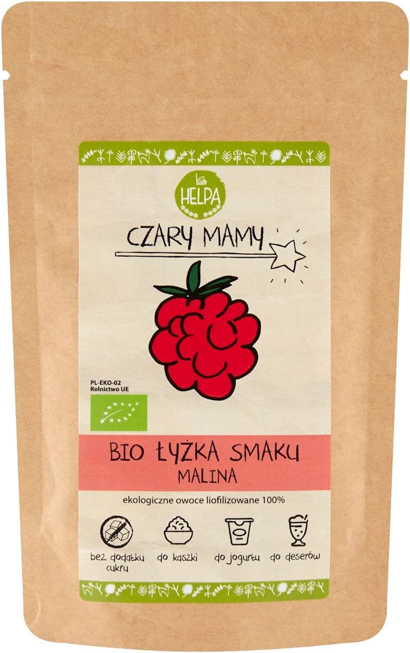 Cuillère à soupe d'arôme framboise (poudre de framboise lyophilisée) BIO 40 g - HELPA