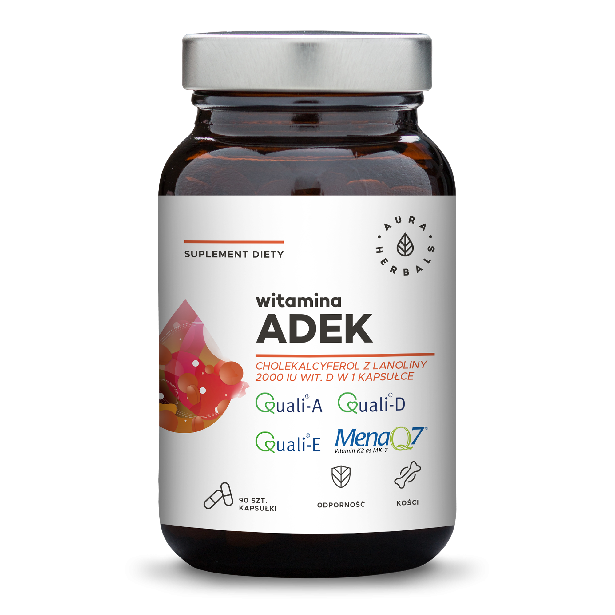 Vitamine ADEK 90 gélules AURA HERBALS