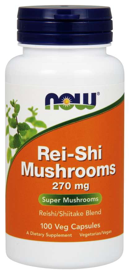 Reishi champignons reishi et shiitake 270 MG 100 gélules NOW FOODS
