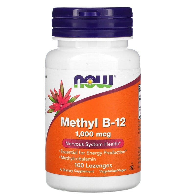 Vitamine B12 méthyl B - 12 1000 mcg 100 comprimés NOW FOODS
