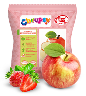 Chips de pomme au jus naturel de fraise 18g CRISPY