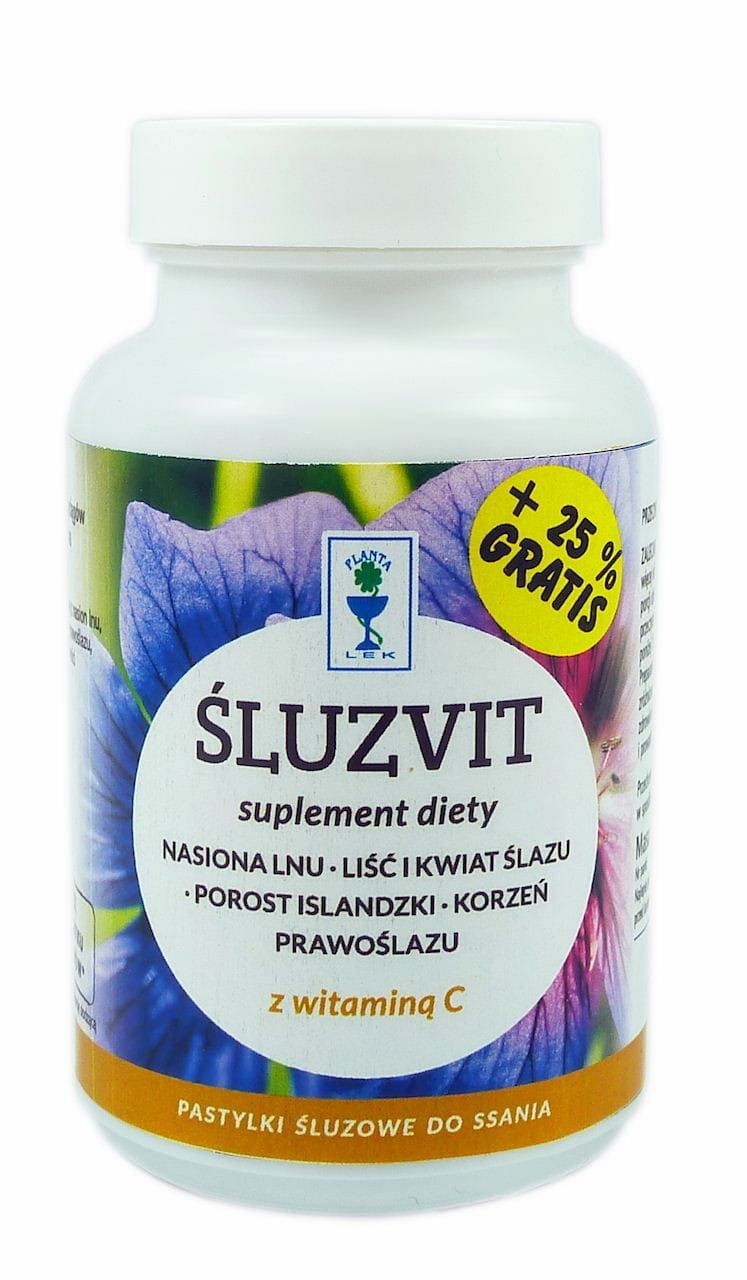 Śluzvit pastilles sans sucre Pot de 80g + 25% gratuit PLANTA - MEDICAMENT