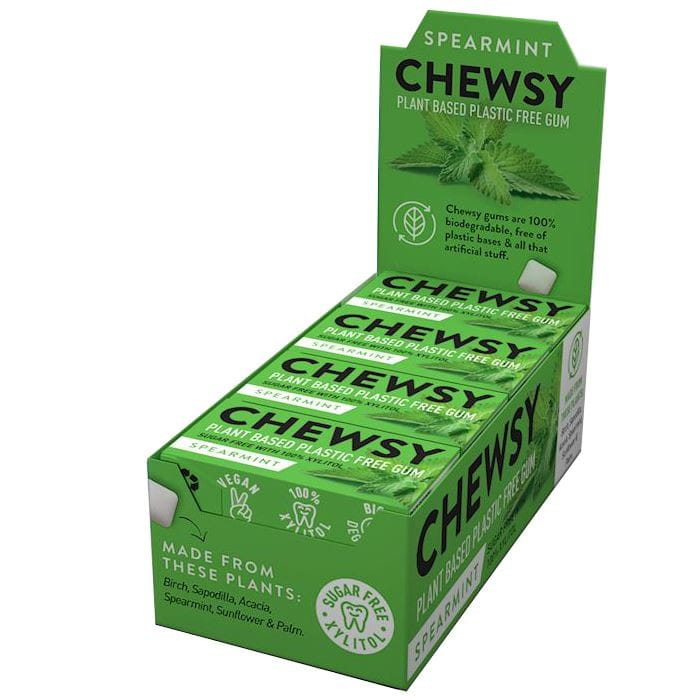 Chews de chewing-gum au goût de menthe au xylitol (présentoir) 15g x 12 pièces CHEMLAND
