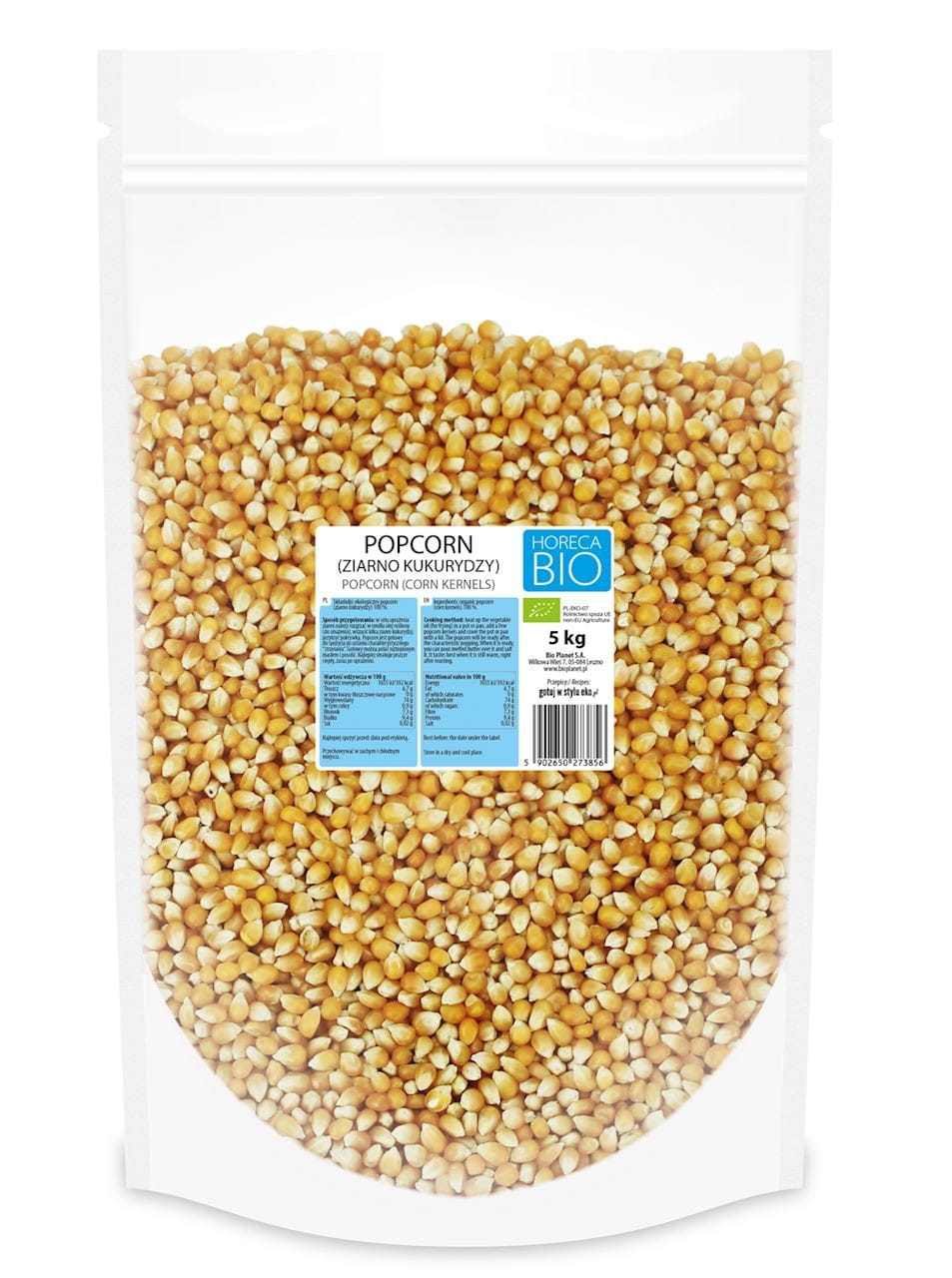 Popcorn (grain de maïs) BIO 5 kg - HORECA