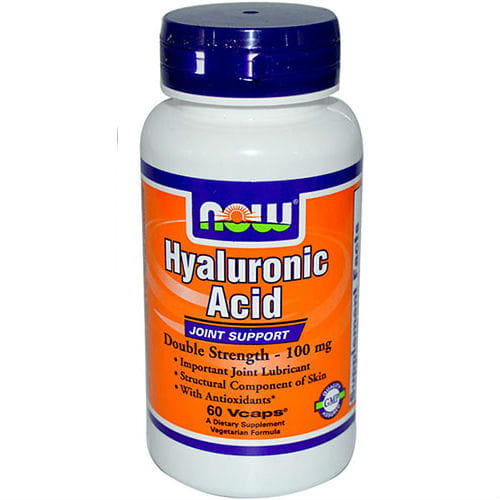 Acide hyaluronique L-alphaliponique - acide hyaluronique proline 100mg 60 gélules NOW FOODS