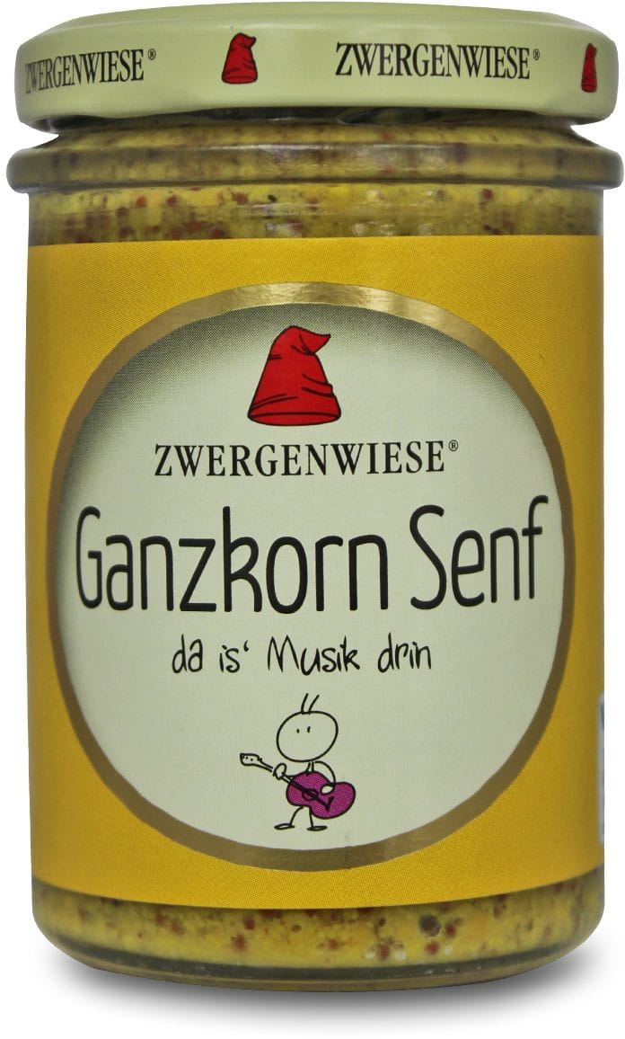 Moutarde à l'ancienne sans gluten BIO 160 ml - ZWERGENWIESE