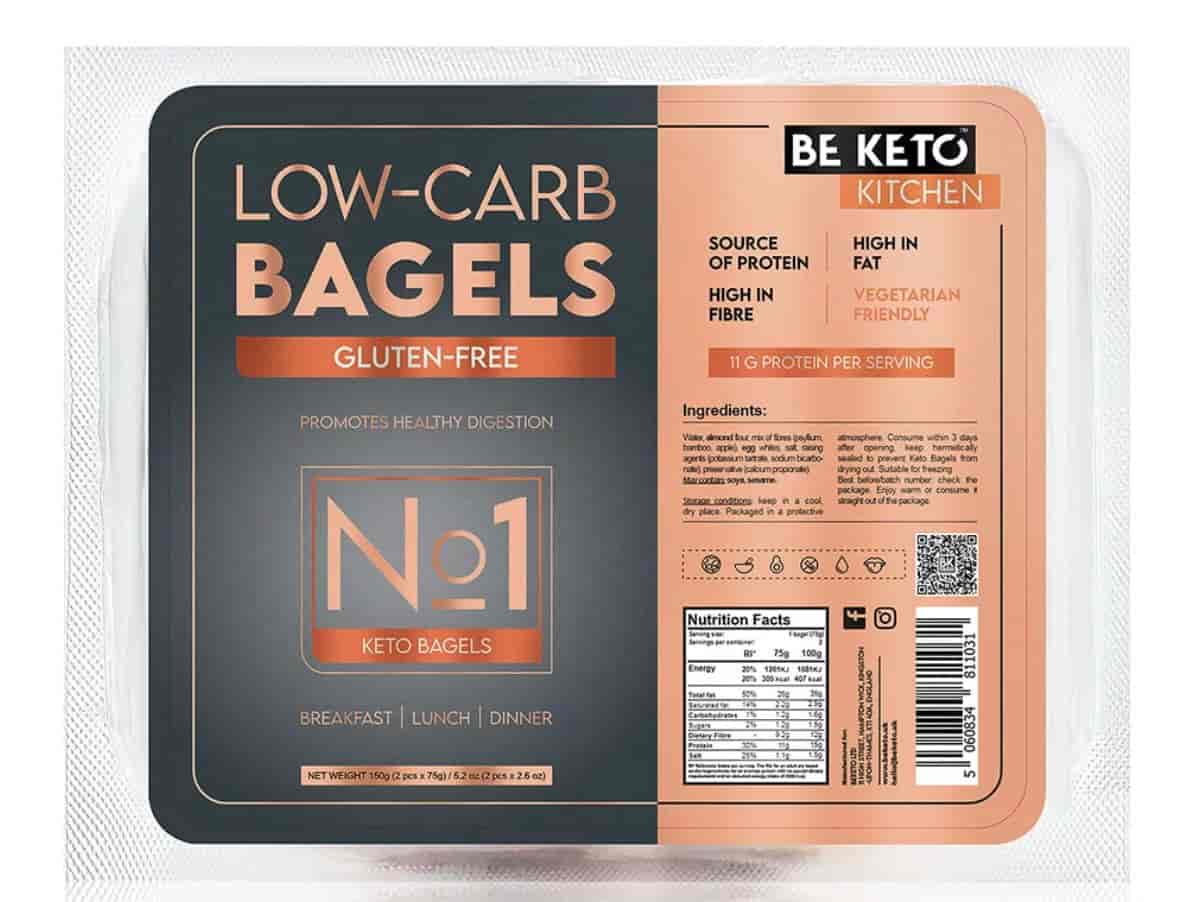 BeKeto Keto Bagels sans gluten 150 g DDM: 11-2026