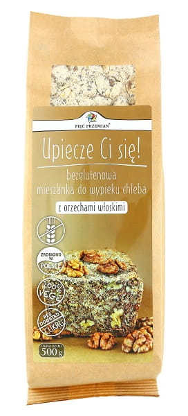 Mélange pour la cuisson du pain aux noix sans gluten 500g CINQ CHANGEMENTS