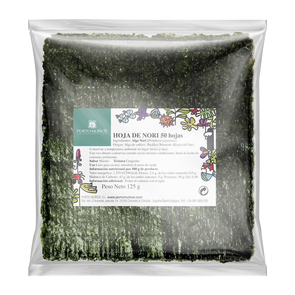 Organic grilled nori seaweed for sushi 15 g - PORTO MUINOS