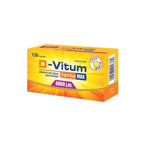 D-vitum FORTE 4000 IU max 120 capsules OLEOFARM