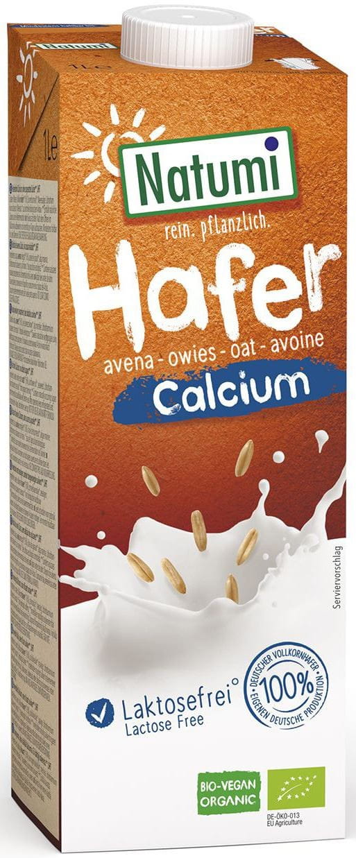 Boisson d'avoine au calcium d'algues marines BIO 1000 ml - NATUMI