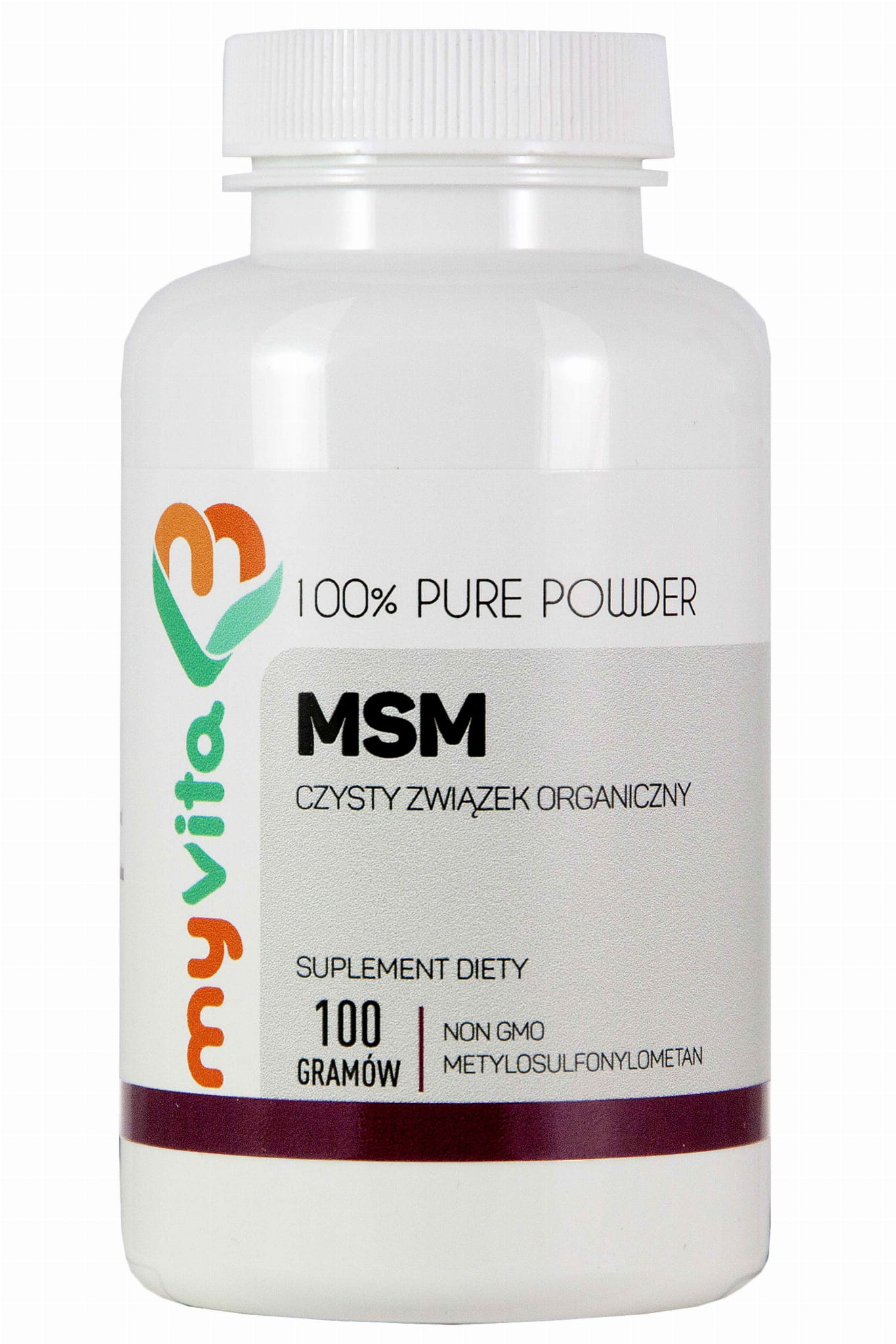 Poudre de composé soufré organique MSM 100g MYVITA