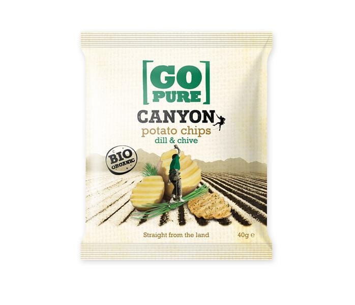 Chips à l'aneth et ciboulette sans gluten BIO 40 g GO PURE