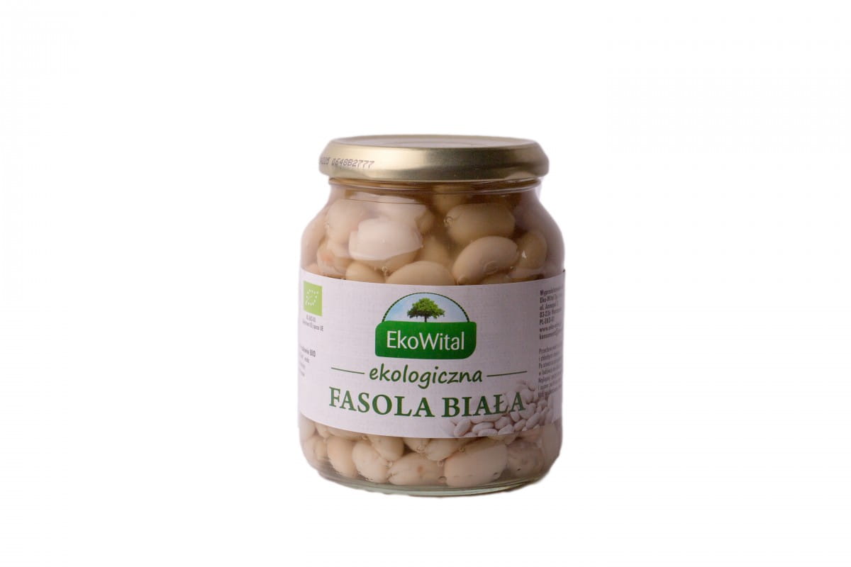 Haricots blancs en saumure BIO 360 g / 240 g EKOWITAL