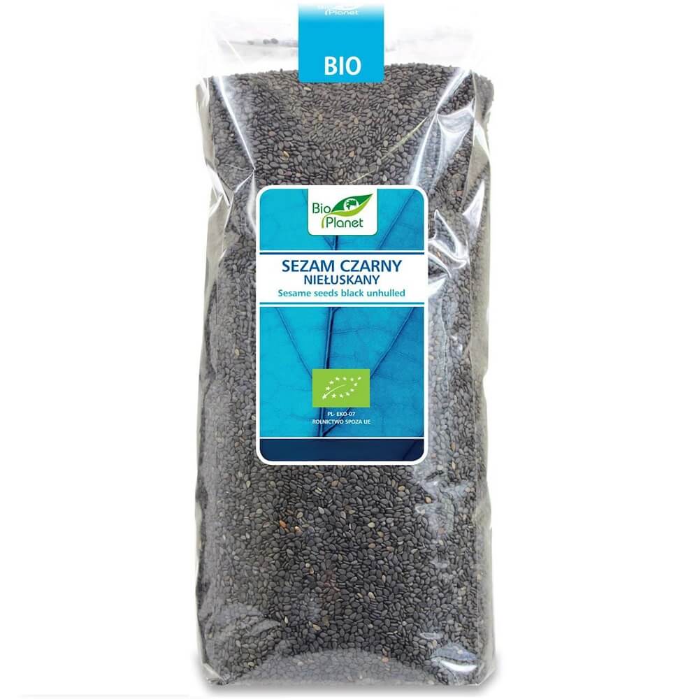 Sésame noir en coque BIO 1 kg - BIO PLANET