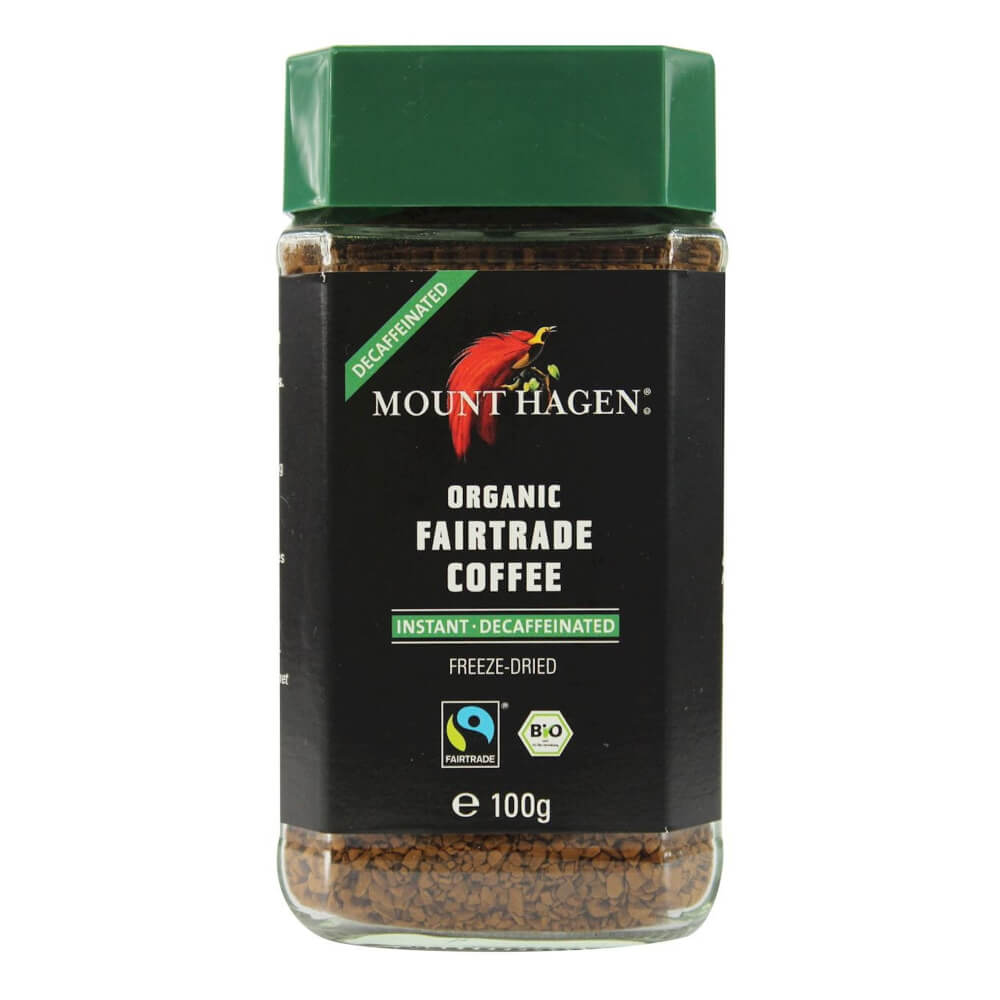 Café instantané bio décaféiné équitable 100 g - MOUNT HAGEN