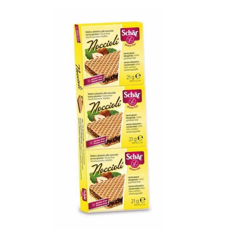 Noccioli gaufrettes aux noix sans gluten 63 g SCHÄR