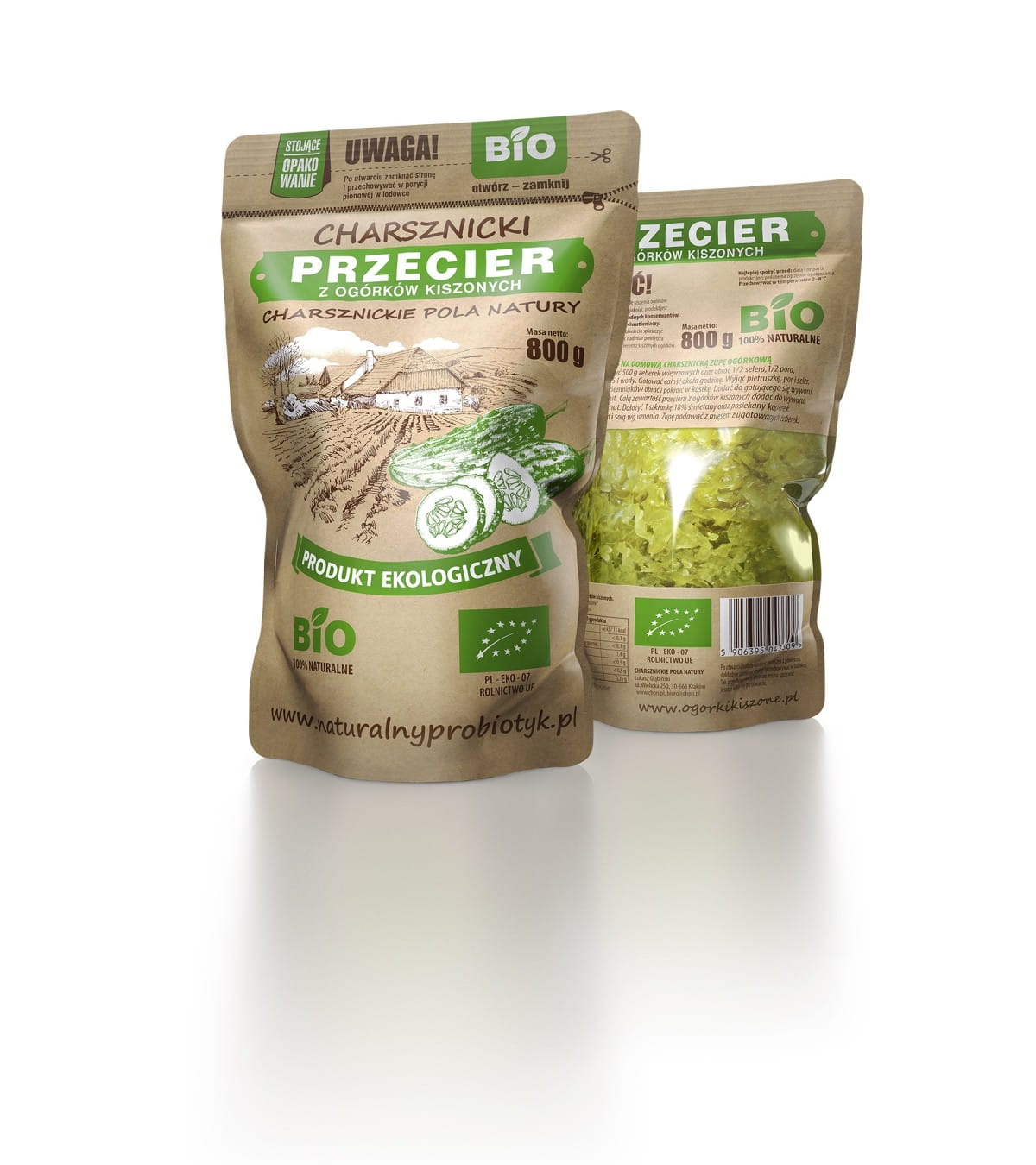 Purée de concombre mariné BIO 800 g CHARSZNICKIE DOMAINE DE LA NATURE