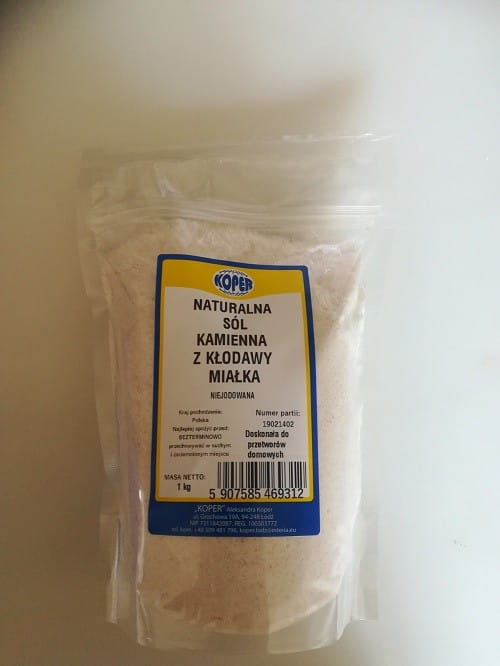 Sel gemme naturel de bûches, 1 kg d'aneth
