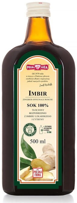 Jus de gingembre sans sucre 500 ml POLSKA RÓŻA