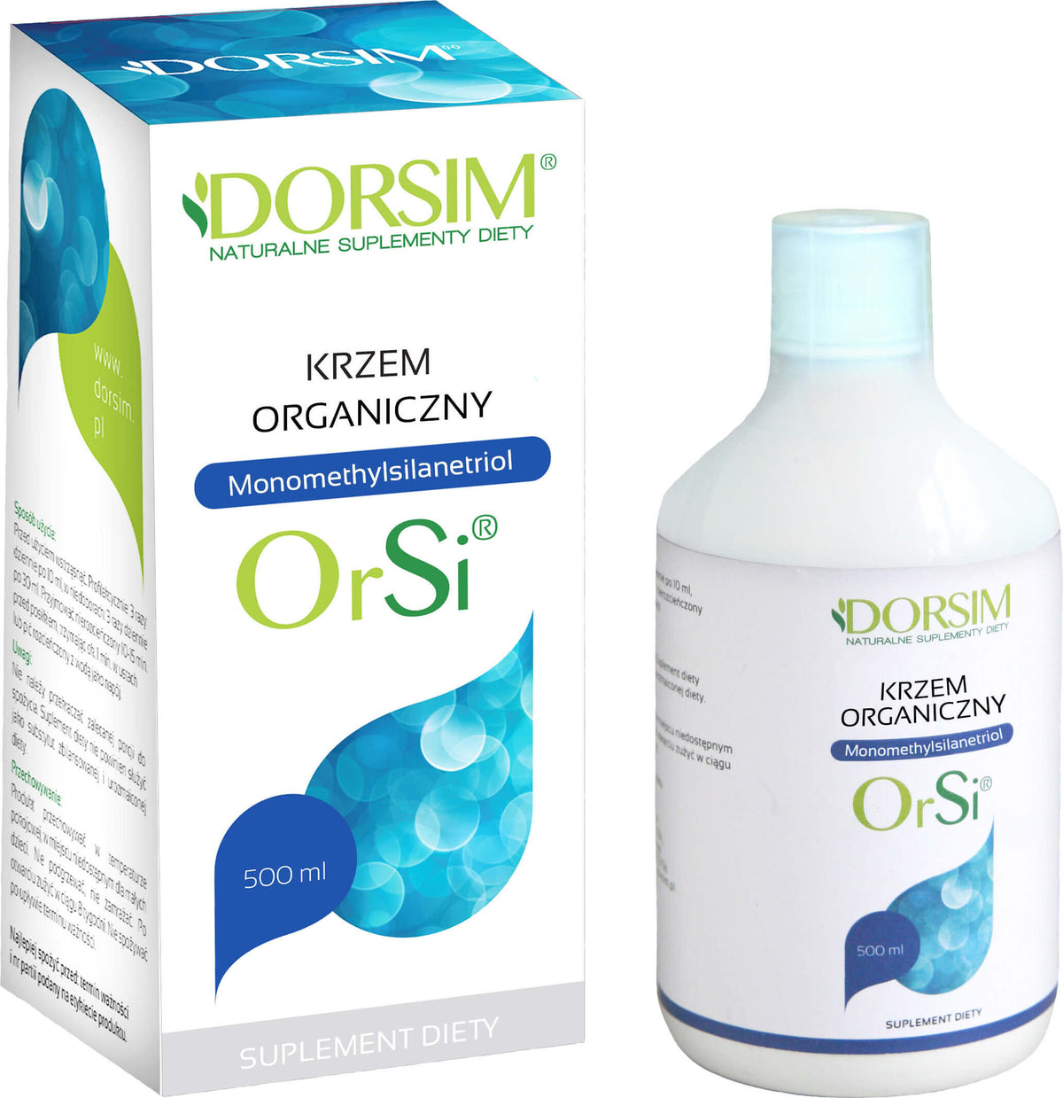 Silicium organique dans monomethylsilanetriol liquide 500ml DORSIM