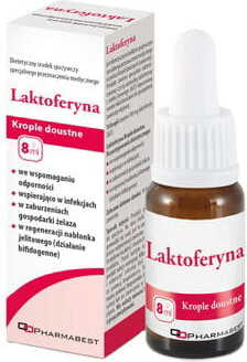 Lactoferrine en gouttes 100mg 8ml PHARMABEST