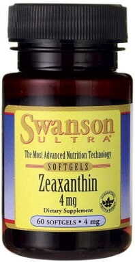 Zéaxanthine de piments omnixan 4mg 60 gélules de SWANSON