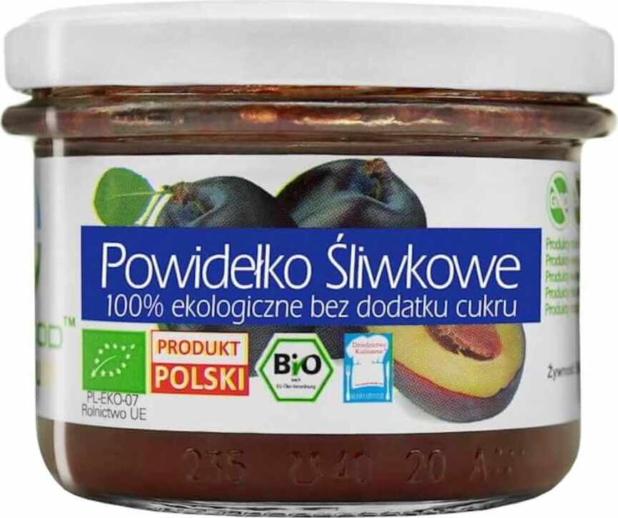 Confiture de prunes sans sucre BIO 180 g - BIO FOOD