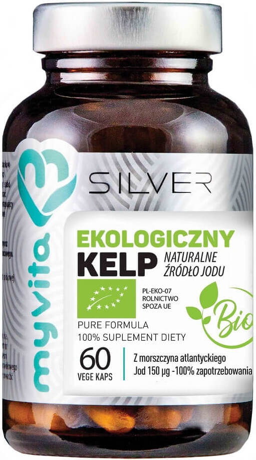 Varech bio aux algues de l'Atlantique BIO iodé 150 µg 60 gélules MYVITA SILVER PURE