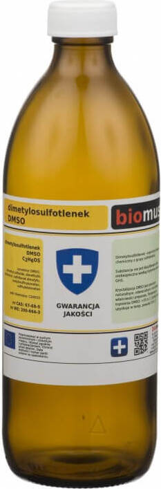 Diméthylsulfoxyde dmso flacon verre 500g BIOMUS