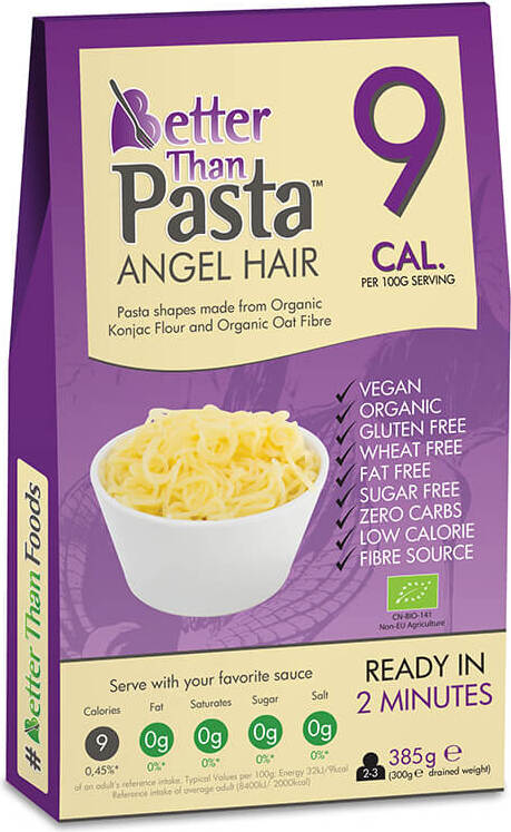 Pâtes BIO konjac angle hair sans gluten 385g BETTER THAN FOODS