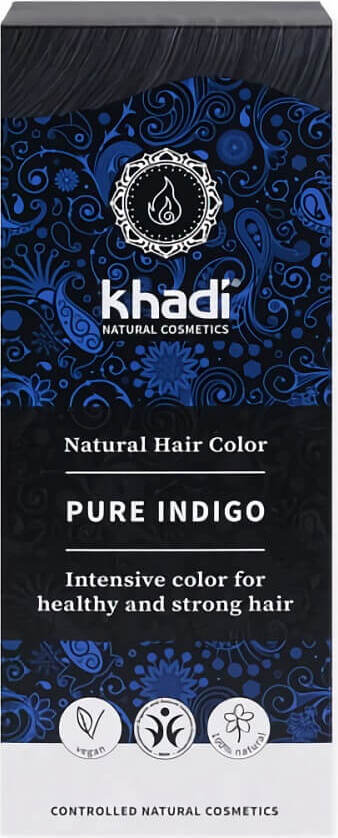 Teinture capillaire à base de plantes indigo KHADI