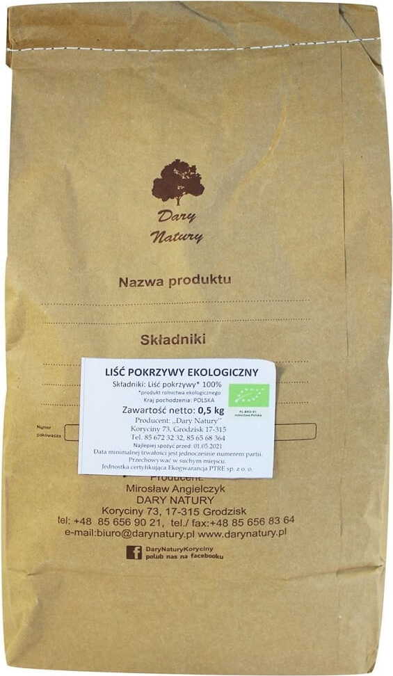 Ortie feuille BIO 500 g - HORECA DARY NATURY