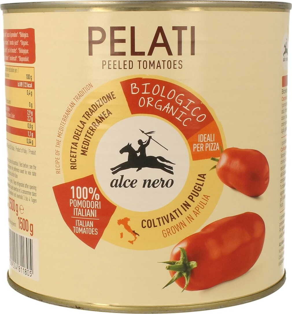 Tomates Pelati BIO 25 kg - HORECA ALCE NERO