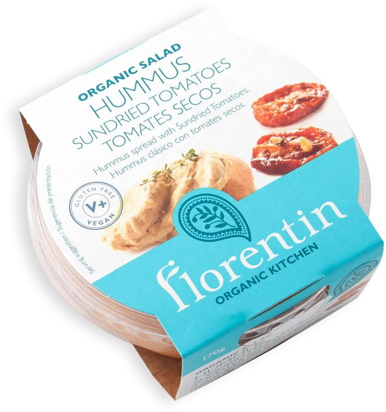 Houmous aux tomates séchées sans gluten BIO 170 g - FLORENTIN