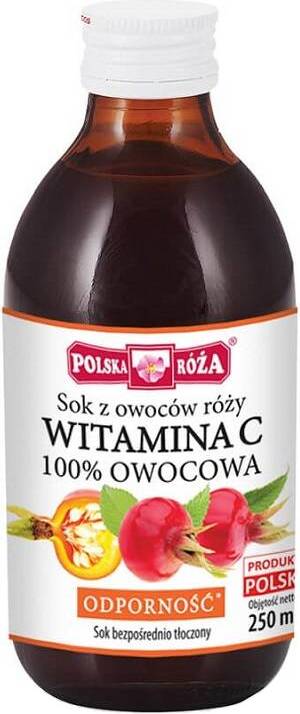 Jus de rose 100% Vitamine C 250 ml POLISH ROSE