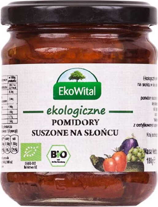 Tomates séchées au soleil dans l'huile BIO 180 g EKOWITAL